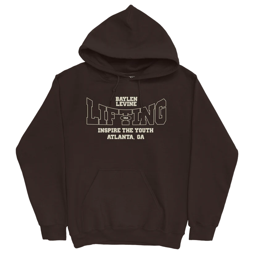 Baylen Levine Chocolate Brown Lifting Hoodie